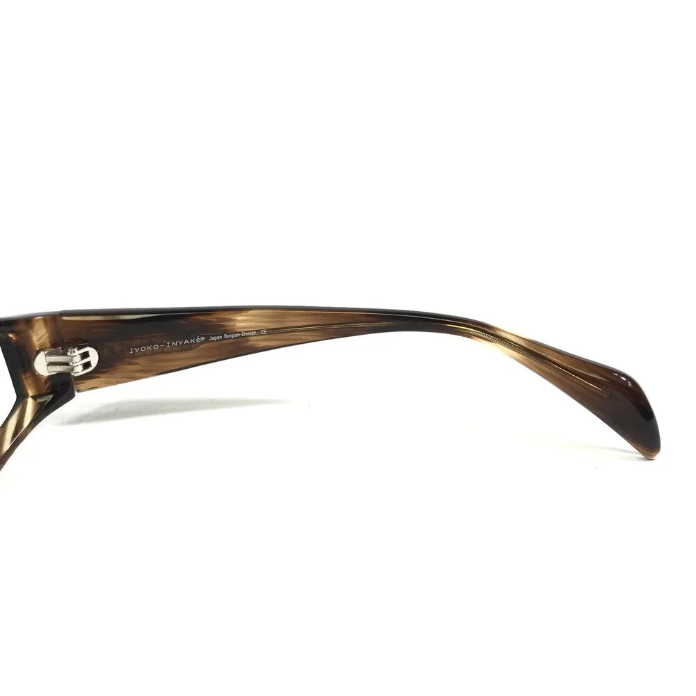 Iyoko-Inyake Eyeglasses Frames IY 252 Col.2 Brown Rectangular Full Rim 53-16-135